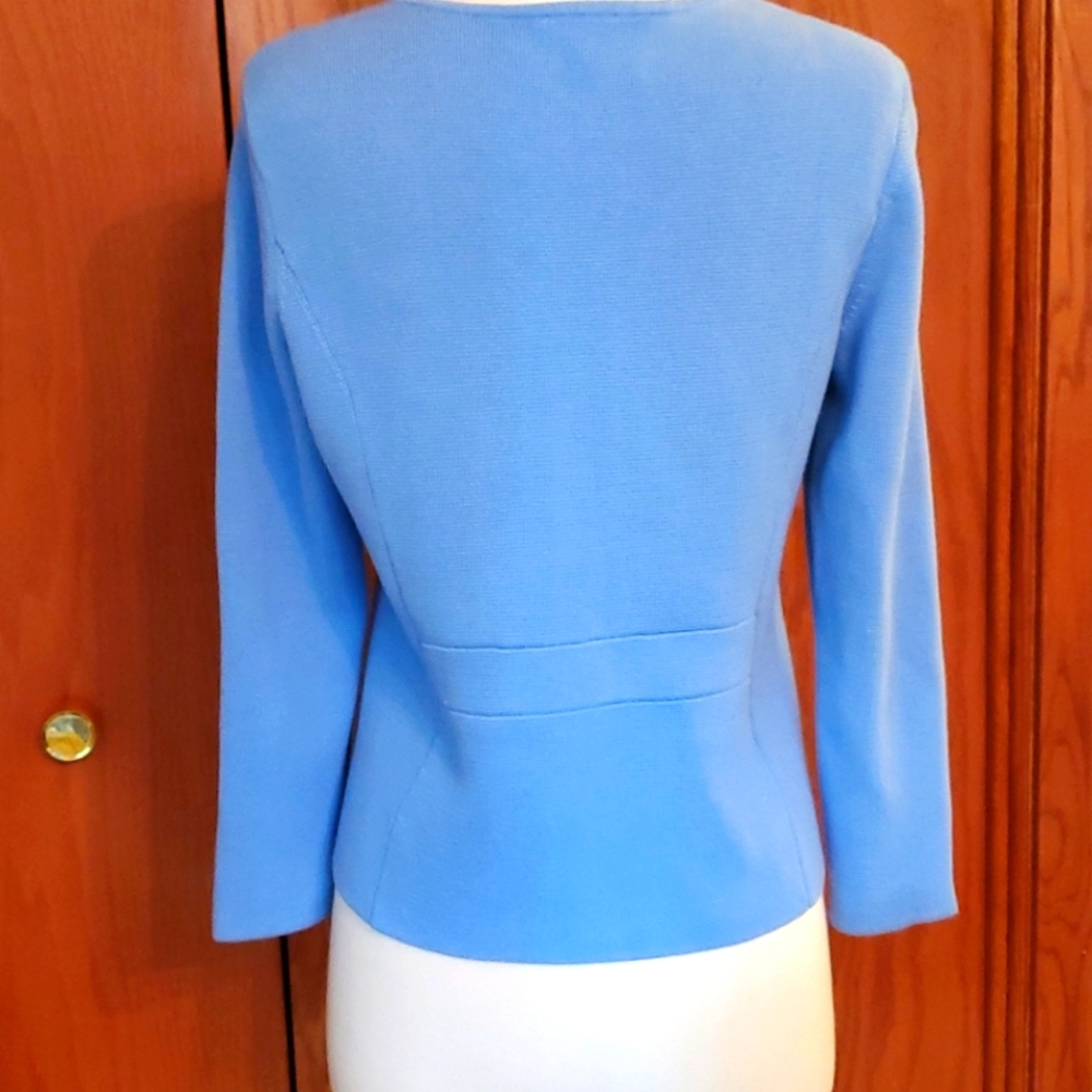 NWOT Talbots Ruffled Zip-Up Cardigan - Picture 3 of 9